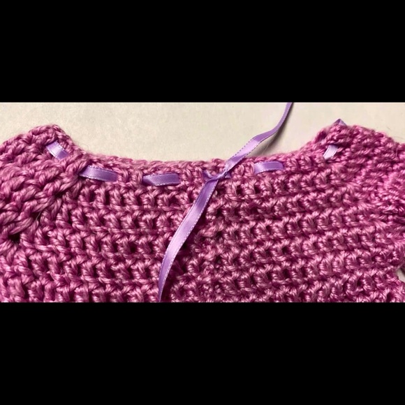 SOLD ✨Crochet Sweater 0-6M✨ - Picture 2 of 3